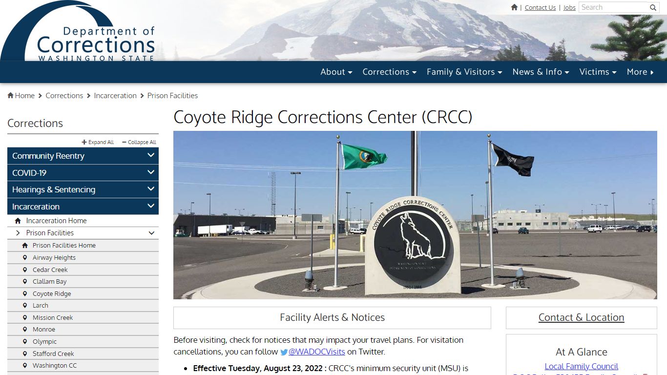 Coyote Ridge Corrections Center (CRCC)